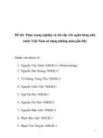 Thực trạng nghiệp vụ tái cấp vốn ngân hàng nhà nước việt nam sử dụng những năm gần đây 