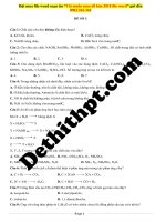 Đề số 03   hóa   gv tòng văn sinh 