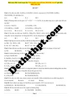 Đề số 07   hóa   gv tòng văn sinh 