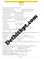 Đề số 29   hóa   gv tòng văn sinh 