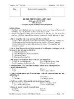 ĐỀ THI TIN HỌC QUỐC GIA TÍN CHỈ A