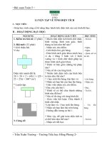 Giáo án Toán 5 chương 3 bài 9: Luyện tập về tính diện tích