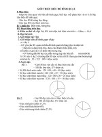 Giáo án Toán 5 chương 3 bài 8: Giới thiệu biểu đồ hình quạt