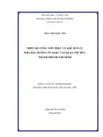 THIẾT KẾ CÔNG VIÊN PHỤC VỤ KHU DÂN CƯ PHÍA BẮC ĐƯỜNG TÔ NGỌC VÂN QUẬN THỦ ĐỨC THÀNH PHỐ HỒ CHÍ MINH
