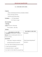 Giáo án Toán 5 chương 3 bài 5: Đường tròn  hình tròn