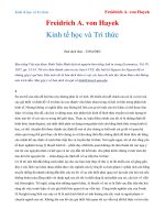 TÀI LIỆU KINH TẾ HỌC VÀ TRI THỨC