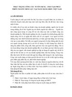 Thực trạng công tác tuyển dụng – đào tạo phát triển nguồn nhân lực tại ngân hàng BIDV việt nam 