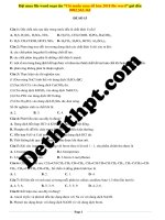 Đề số 15   hóa   gv tòng văn sinh 