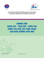 HƯỚNG DẪN GIÁM SÁT - THEO DÕI - KIỂM TRA CÔNG TÁC ĐÀO TẠO THỰC HÀNH CHO ĐIỀU DƯỠNG VIÊN MỚI