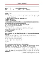 Giáo án Toán 5 chương 3 bài 7: Diện tích hình tròn