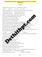 Đề số 08   hóa   gv tòng văn sinh 
