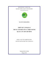 THIẾT KẾ CẢNH QUAN TRUNG TÂM KHU DÂN CƯ HIỆP THÀNH QUẬN 12 TP. HỒ CHÍ MINH