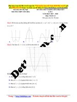 Đề thi thptqg 2018   THPT yên hòa – hà nội   lần 1   file word có lời giải chi tiết 