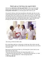 Đánh giá sự hài lòng người bệnh