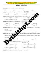 Đề 11   gv mẫn ngọc quang thi thử toán 2018 
