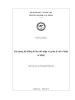 Xây dựng hệ thống hỗ trợ thu thập và quản lý chỉ số điện tự động: luận văn thạc sĩ