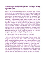 Những đặc trưng nổi bật của văn học trung đại việt nam 