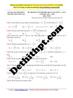 Đề thi thptqg 2018   THPT yên lạc – vĩnh phúc   lần 1   file word có lời giải chi tiết 