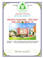 Thuyết minh Dự án Trường Mầm non  Tiểu học tiêu chuẩn Quốc Tế 0918755356