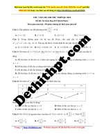 Đề thi thptqg 2018    sở GD đt bình phước   lần 1 