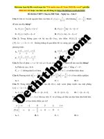 Đề thi thptqg 2018    đề thi thử THPT chuyên đh vinh   nghệ an   lần 3 