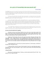 SƠ lược về tín NGƯỠNG dân GIAN NGƯỜI VIỆT 