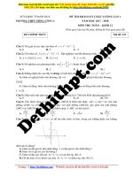 Đề thi thptqg 2018   THPT nông cống 1 – thanh hóa   lần 1   file word có lời giải chi tiết 