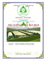 Thuyết Minh Dự Án Đầu tư cải tạo Nhà xưởng dệt may quận Tân Phú 0918755356