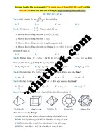 Đề thi thptqg 2018 toán thầy đặng việt đông đề THỬ sức số 14 