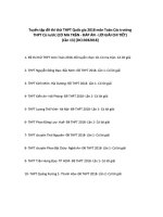 Tuyển tập đề thi thử THPT quốc gia 2018 môn toán các trường THPT cả nước lời GIẢI CHI TIẾT (lần 13) 