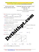 Đề thi thptqg 2018   THPT hàn thuyên – bắc ninh   lần 1   file word có lời giải chi tiết 