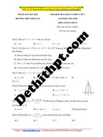 Đề thi thptqg 2018   THPT đống đa – hà nội   lần 1   file word có lời giải chi tiết 