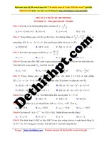 Đề thi thptqg 2018 toán thầy đặng việt hùng đề số 13 