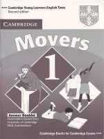 movers 1 answer booklet