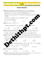 Đề 07   gv mẫn ngọc quang thi thử toán 2018 