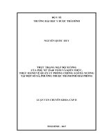 Thực trạng mật độ xương của phụ nữ 25  60 tuổi và kiến thức, thực hành về quản lý phòng chống loãng xương tại một số xã, phường thuộc thành phố hải dương 