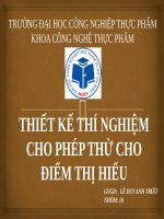 DGCQ Cho điểm thị hiếu