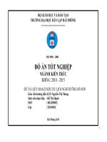 Quy hoạch khu du lịch nghỉ dưỡng đồ sơn ( Đồ án tốt nghiệp XD)