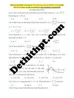 Đề thi thptqg 2018 toán thầy đặng việt đông đề THỬ sức số 23 