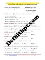 Đề thi thptqg 2018   THPT việt đức – hà nội   lần 1   file word có lời giải chi tiết 