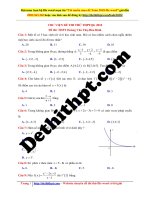 Đề thi thptqg 2018   THPT hoàng văn thụ   hòa bình   lần 1   file word có lời giải chi tiết 