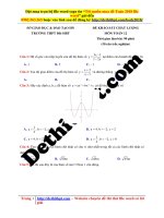 Đề thi thptqg 2018   THPT đoàn kết, hai bà trưng   hà nội   file word có lời giải chi tiết 