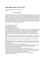 Hàm nghĩa văn hóa của chữ 