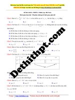 Đề thi thptqg 2018    THPT bình lục c – hà nam   lần 1   file word có lời giải chi tiết 