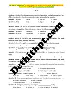 ĐỀ số 19   tiếng anh   gv bùi văn vinh 
