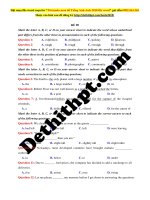 Đề 9   gv hoàng xuân   tuyensinh247 