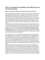 hồ xuân hương và văn hóa phồn thực 