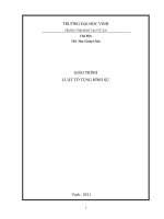 GIÁO TRÌNH LUẬT TỐ TỤNG HÌNH SỰ