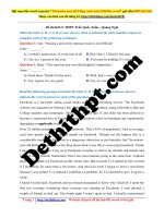 37  đề thi KSCL THPT trần quốc tuấn   quảng ngãi   file word có lời giải chi tiết 