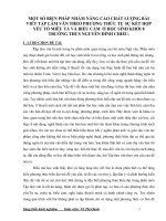 skkn một số BIỆN PHÁP NHẰM NÂNG CAO CHẤT LƯỢNG bài VIẾT tập làm văn THEO PHƯƠNG THỨC tự sự kết hợp yếu tố MIÊU tả VÀ BIỂU CẢM ở HỌC SINH KHỐI 8 